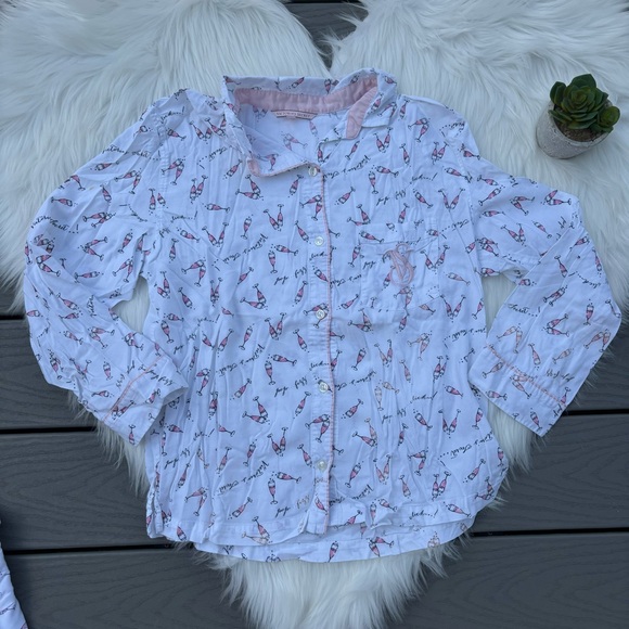 Victorias Secret Champagne Pattern PJ Set - Picture 4 of 8